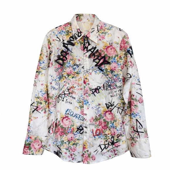 DSQUARED2 Other - DSQUARED2 GRANNY'S BUNCH WESTERN MEN SHIRT